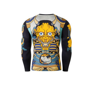 Ropa de artes marciales personalizada secado rápido corto Grappling hombres personalizado Rashguard BJJ - Product Image 2