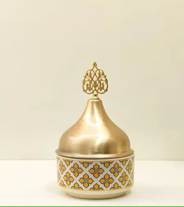 Premium Quality Metal Date <b>Bowl</b> for Festival Decor Handmade in Bulk Luxury Design <b>Silver</b> Color Arabic Khajoor Serving <b>Bowl</b> - Product Image 4