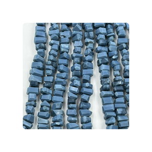 Perles de pierres précieuses en forme de larme briolette à facettes en opale bleue naturelle de qualité supérieure brin de 8 pouces pour la fabrication de bijoux - Product Image 4