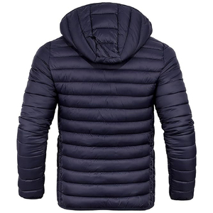 Veste matelassée légère pour homme, résistante à l'eau, pliable avec capuche, vêtements d'hiver à bon prix - Product Image 3