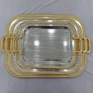 Premium Stainless Steel Ramadan <b>Decorative</b> <b>Tray</b> with Customized Colors & Contemporary Design for Festive Celebrations - Product Image 3