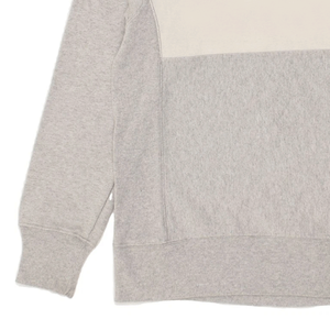 Jersey de cuello redondo de mezcla de algodón Unisex, sudadera gris azul Colourblock, ajuste holgado básico, Top bordado Technics para invierno - Product Image 4