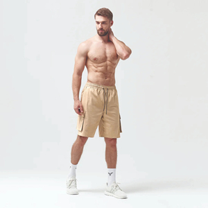 65% Poliéster 33% Rayón 2% Elastano Cobblestone Hasta la rodilla Pantalones cortos de carga con contraste Impreso Legging interior - Product Image 5