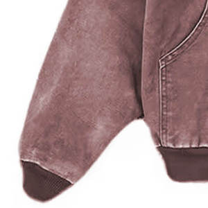 Hot Selling High Quality Custom Made Acid Wash <b>Hoodie</b> Full Slider <b>Zip</b>-up Sports Wear <b>Hoodie</b> With Kangaroo <b>Pocket</b> Sweatshirts - Product Image 5