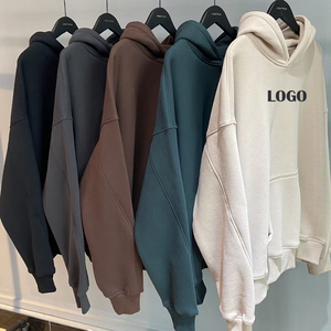 Sweat à capuche vierge personnalisé ODM unisexe en polaire épaisse 500g Spandex/Polyester avec poches brodées pour streetwear hivernal - Product Image 2