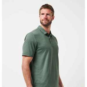 Polo de punto transpirable para hombre con textura suave, manga corta, estilo casual, ideal para verano y uso diario. - Product Image 2