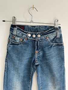 Vintage Rocky Mountain Womens Rockies Bareback Western Jeans Taille 29/9 Taille Haute Bleu Denim Rodeo Cowgirl Cowboy Ranch - Product Image 4