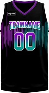 Tenue de basket-ball personnalisée respirante et imprimée, kit complet pour adultes et jeunes, 100% polyester, uniformes de basket-ball - Product Image 2