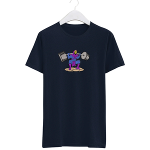 T-shirt personnalisé brodé, surdimensionné, design de personnage fort, tee-shirt de sport unisexe, streetwear, coton de haute qualité, mode décontractée, OEM ODM - Product Image 1