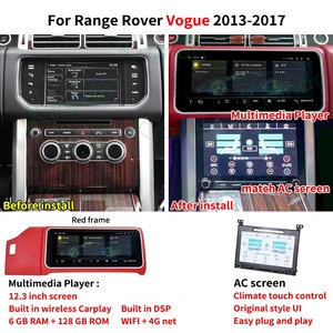 Krando 12.3 "cố định phong cách xe đơn vị đứng đầu cho phạm vi Rover Vogue l405 2013 - 2017 autoradio đa phương tiện không dây Carplay hệ thống kép - Product Image 3