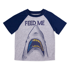 Conjunto de Pijama de 3 Piezas para Niños con Estampado Personalizado de Animales y Tiburones, Tela Jersey, Tela FR, Temporada de Verano, Hecho en Camboya - Product Image 2