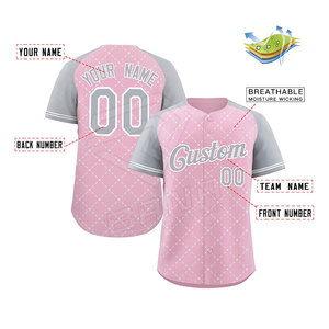 Maillot de baseball personnalisé, vêtements de sport, haute qualité, 100% polyester, anti-transpiration, antibactérien, séchage rapide, manches courtes - Product Image 6