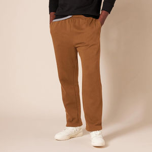 Pantalones de chándal OEM HSI Streetwear 2026, ajustados, de algodón lavado de alto gramaje, corte recto ancho, acampanados y holgados - Product Image 6