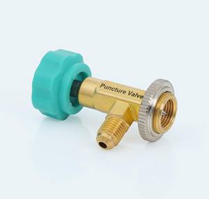 Universal Refrigerant Piercing can tap Valve Brass Refrigerant Puncture Can Tap Valve 7/16 -20 800 PSI AC Charging <b>Tool</b> - Product Image 3