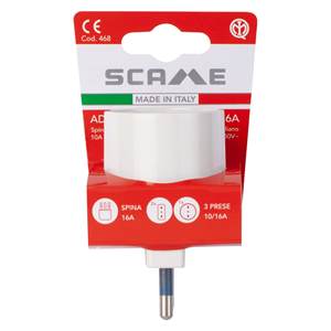 Adaptateur de prise électrique standard italienne avec 2 prises 2P+T 10/16A et 1 prise 2P+T 10A/16A - Product Image 2