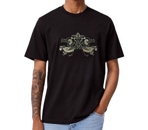 T-shirt en coton brodé pour homme, design personnalisé, vêtements décontractés élégants, broderie de qualité supérieure, t-shirts brodés - Product Image 1