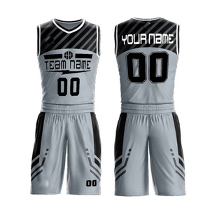 Conjunto de uniforme de baloncesto de la mejor calidad 100% poliéster último estilo transpirable y de talla grande Diseña tu propio uniforme - Product Image 1