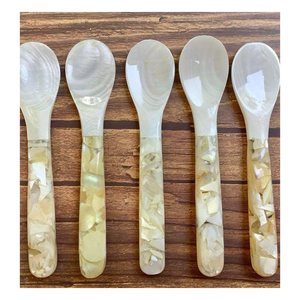 Cuillère en coquillage fabriquée à la main-nacre naturelle pour un dîner raffiné, superbe cuillère en nacre - Product Image 6