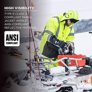 Ergodyne glowear แจ็คเก็ตโพลีเอสเตอร์หุ้มฉนวนฤดูหนาวที่สอดคล้องกับข้อกำหนดด้านความปลอดภัยปรับแต่งโลโก้ได้คุณสมบัติกันน้ำ - Product Image 3