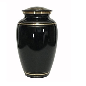 Urne funéraire en frêne massif de qualité supérieure pour cendres humaines adultes, finition bronze, urne commémorative en laiton pour cendres. - Product Image 6