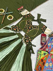 Lehenga choli ผ้าคอตตอนแท้พิเศษ, เพิ่มการสร้างสรรค์ใหม่ - Product Image 6