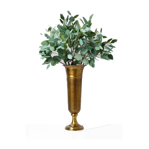 New Simple Design Hammered Flower Vase Good Quality Metal Handicraft Flower Round Pot for Home Decoration Wholesale Price - Product Image 5