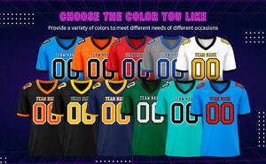 2025 sur mesure sublimé vert hommes maillots de football américain uniforme sur mesure pas cher collège adulte sublimé américain - Product Image 6