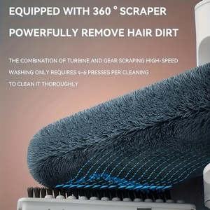 Ensemble de seaux à serpillière rotatifs autoportants pour la maison, motif rectangulaire, serpillières paresseuses, dépoussiérage, séparation des eaux usées - Product Image 6