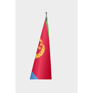 Drapeau officiel de l'Érythrée personnalisé avec logo pour intérieur - Product Image 3