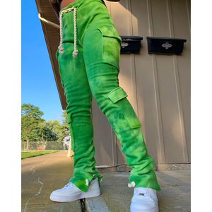 Pantalon de survêtement en velours léger et empilé - Product Image 3