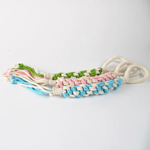Juguete de cuerda de algodón con asa de lazo para perros, ideal para juegos de traer y lanzar, construcción resistente tejida en Vietnam - Product Image 1