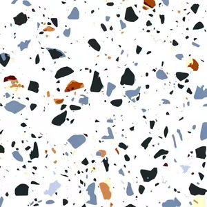 Carrelages en céramique de porcelaine polie vitrée 400x400mm Finition brillante mate rustique de surface de terrazzo - Product Image 4