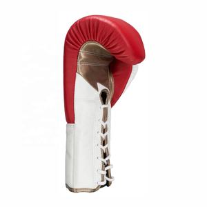 Gants de boxe avec logo personnalisé de 12oz en cuir de qualité supérieure à lacets Nouvelles tailles personnalisées Compétition de mouches 8oz disponibles - Product Image 3