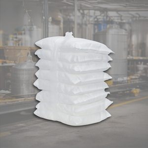Almohadilla Absorbente de Aceite de Polipropileno Ecológica Blanca, Resistente, para Control de Derrames, 20x25cm, para Pisos Industriales y de Almacenes - Product Image 1