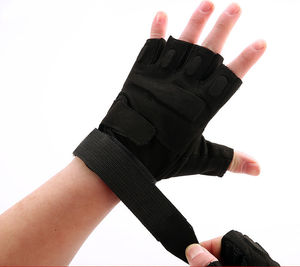 Venta al por mayor de guantes de fitness de medio dedo para hombre diseño ventilado transpirable para levantamiento de pesas ejercicio deportes bicicleta de carreras - Product Image 5