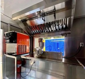 Soft Serve Ice Cream Hot Dog Snack Street Food Cart With Wheels Mobile Catering Concession Food Warmer Trailer <b>Simple</b> Design - Product Image 2