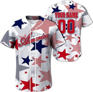 Camiseta de Béisbol al por Mayor de Alta Calidad, Nombre del Equipo Deportivo, Número, Manga Corta, Sublimación, Camiseta de Softbol, Camiseta de Béisbol - Product Image 6