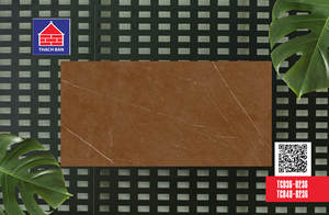 Azulejos de suelo y pared de losa esmaltada pulida de 60x60 cm de Vietnam, mármol marrón oscuro que parecía porcelana, diseño clásico moderno - Product Image 5