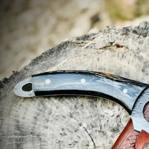 Cuchillo de caza de acero de alto carbono de calidad superior con mango de Micarta Cuchillo de Skinner de agarre cómodo para exteriores de alta dureza - Product Image 4