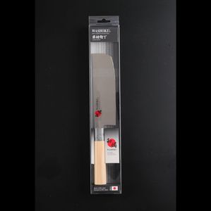 Couteau de cuisine NAKIRI pour légumes WASHOKU 1K-6 en acier inoxydable au molybdène, 170 mm, fabriqué à Seki au Japon, HRC56, manche en bois et plastique - Product Image 2