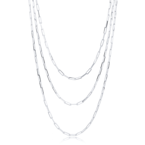 Collar de múltiples capas de cadena de eslabones, venta al por mayor, joyería de plata de ley 925 hecha a mano turca - Product Image 3