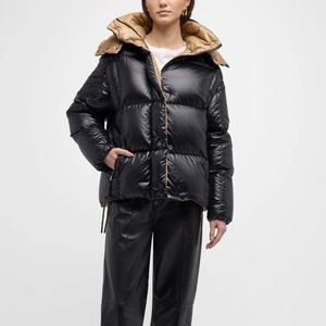 Veste matelassée réversible à capuche imperméable pour homme et femme, idéale pour l'hiver - Product Image 3