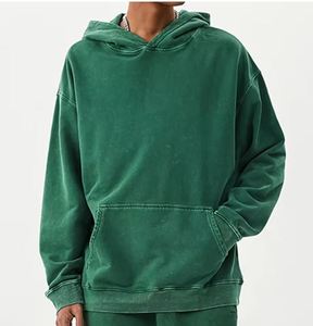 Ropa Deportiva Personalizada al por Mayor con Logotipo, para Hombre y Mujer, Corte Regular, Felpa Gruesa de 410g, 100% Algodón, Invierno, Estilo Vintage, Lavado Ácido - Product Image 5