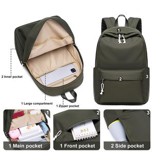 Sac d'école personnalisé à la mode, sacs d'école de haute qualité, sacs d'école de style actuel pour la vente en ligne, léger, vente en gros - Product Image 2