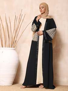 Abayas árabes de la mejor calidad para mujer, abayas abiertas con los últimos diseños y abayas cómodas de tela suave para mujer, personalizadas - Product Image 4