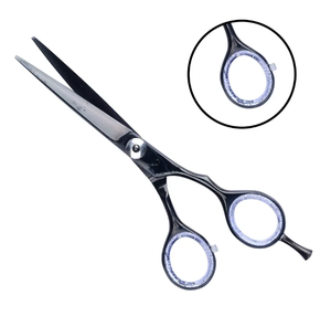 Ciseaux amincissants professionnels, ciseaux de coupe de cheveux de barbier dents hautement polies avec ingénierie avancée pour un glissement supérieur - Product Image 4