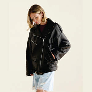 100% chaqueta de Moto de gran tamaño de cuero genuino Lamba Completamente forrada con acolchado transpirable ligero de alto rendimiento - Product Image 1