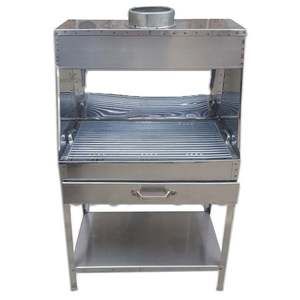 Parrilla Plegable de Acero Inoxidable Cromado DORELL SOBA, Portátil con Altura Ajustable y Tapa para Fiestas - Product Image 4