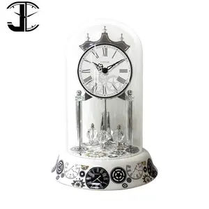 Horloge de bureau vintage 6.6*9.8 pouces décor de cheminée à la maison mouvement à Quartz anniversaire Glam cadeau Design horloges de bureau de luxe