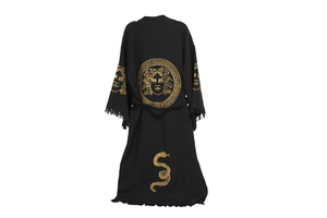 Caftan turc 100% coton colorant naturel Long Cap noir maison hôtel Spa plage bonne qualité grande taille meilleur prix - Product Image 5